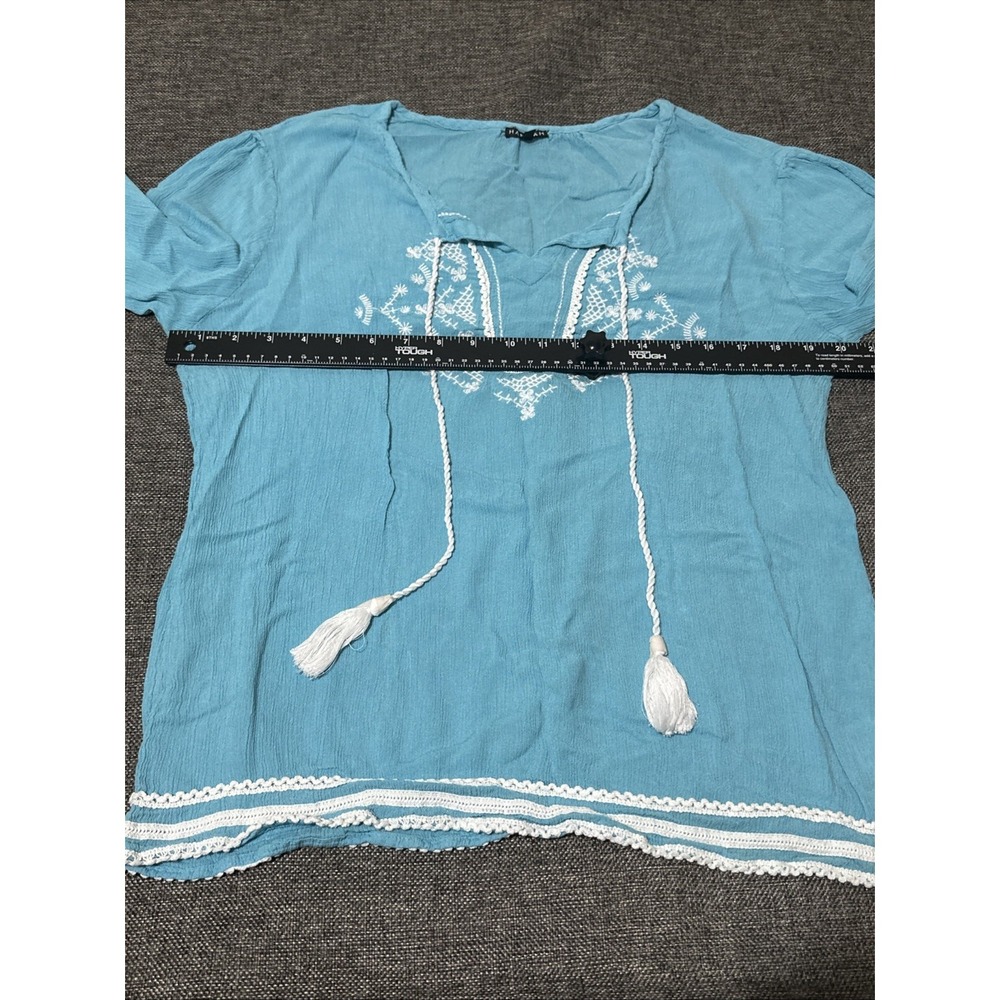 Hannah‎ Women's M Embroidered Tunic Blouse - Picture 3 of 9